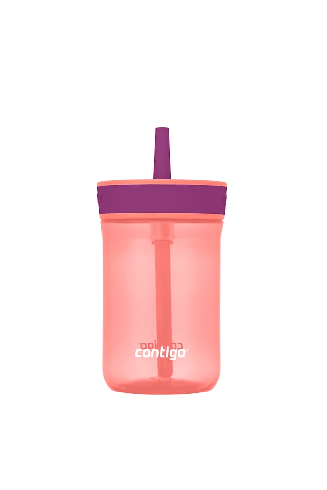Kids’ Leighton Straw Tumbler with Spill-Proof Leak-Proof Lid, 14oz A1