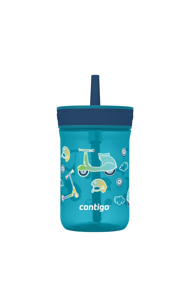 Kids’ Leighton Straw Tumbler with Spill-Proof Leak-Proof Lid, 14oz A1