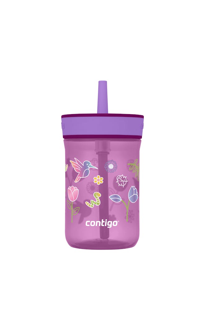 Kids’ Leighton Straw Tumbler with Spill-Proof Leak-Proof Lid, 14oz A1